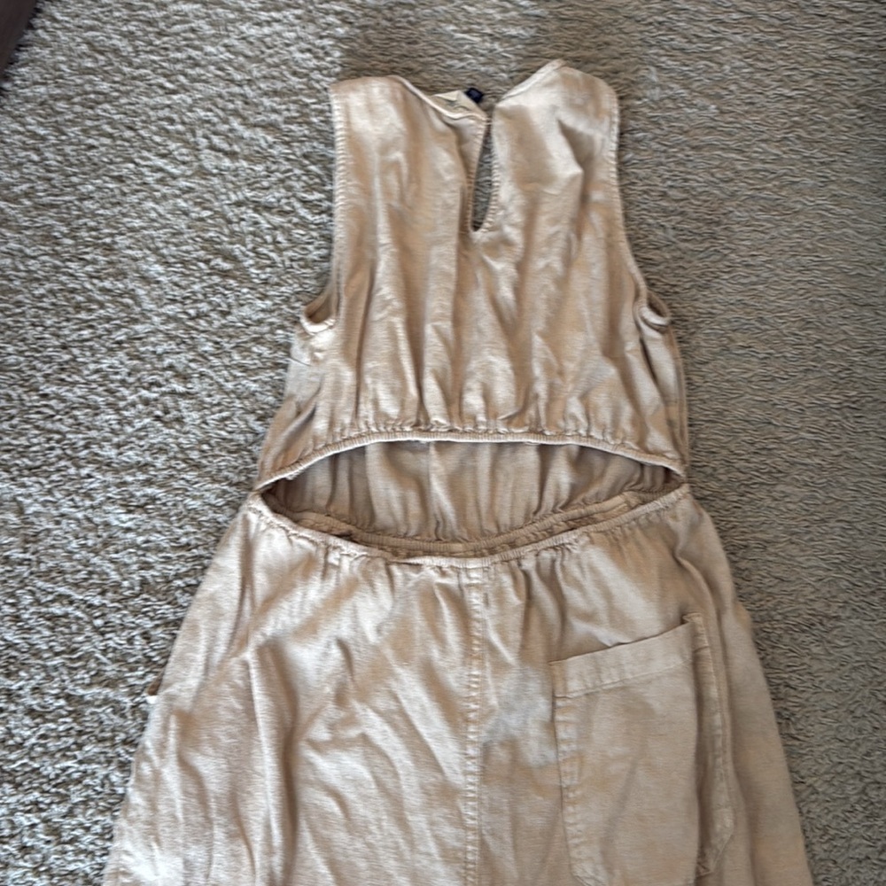 Universal Thread Tan Jumpsuit - Picture 2 of 3